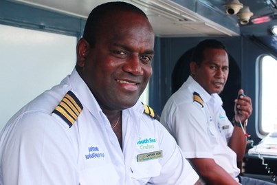 Captain onboard South Sea Cruises