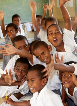 The school children of Fiji are delightful