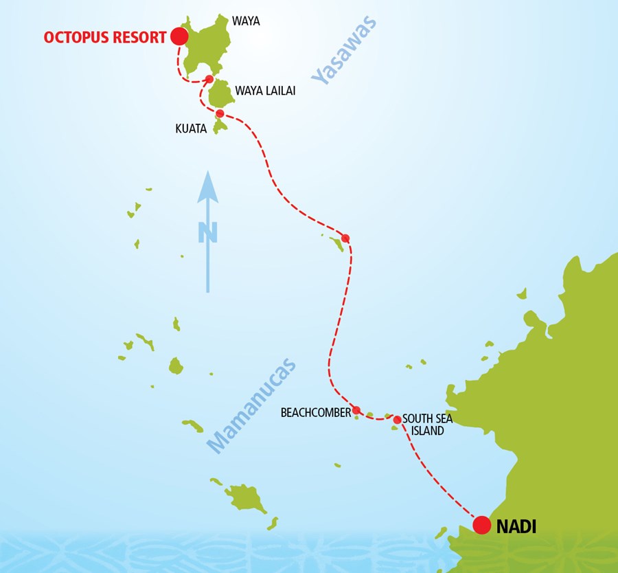 Octopus Day Cruise Route Map