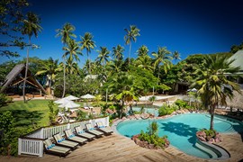 Cool off in Malolo's resort pool